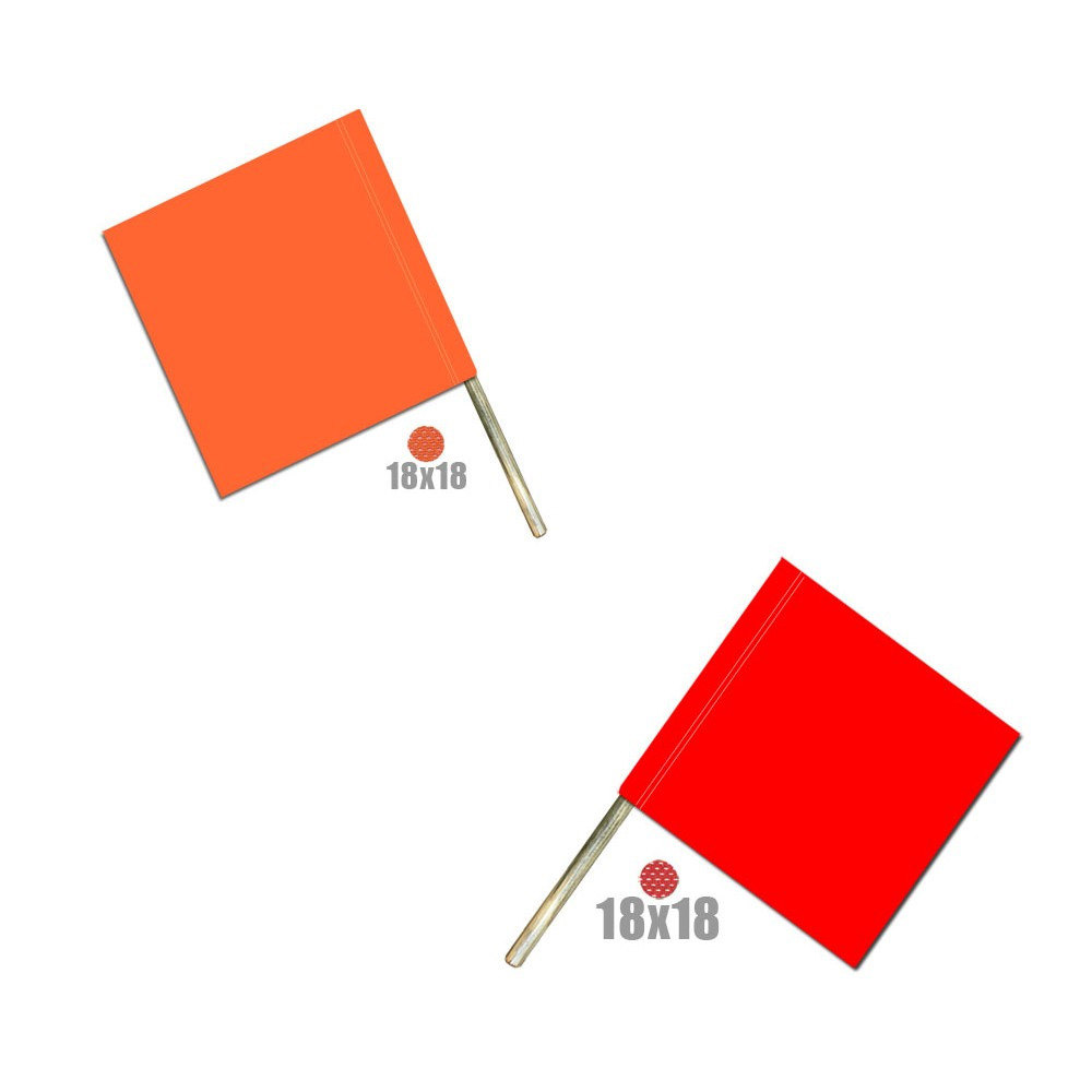 Safety Flag on Wood Dowel