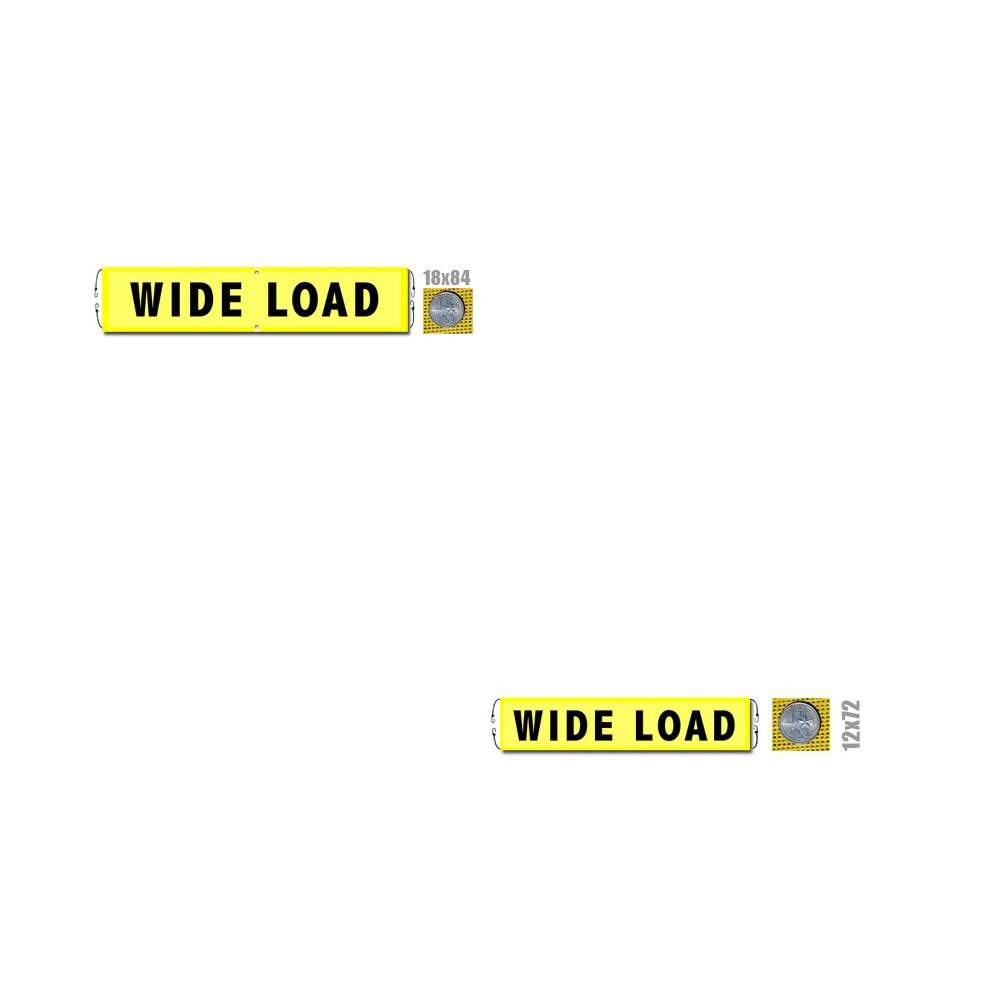 Wide Load Banner with Bungee Cords